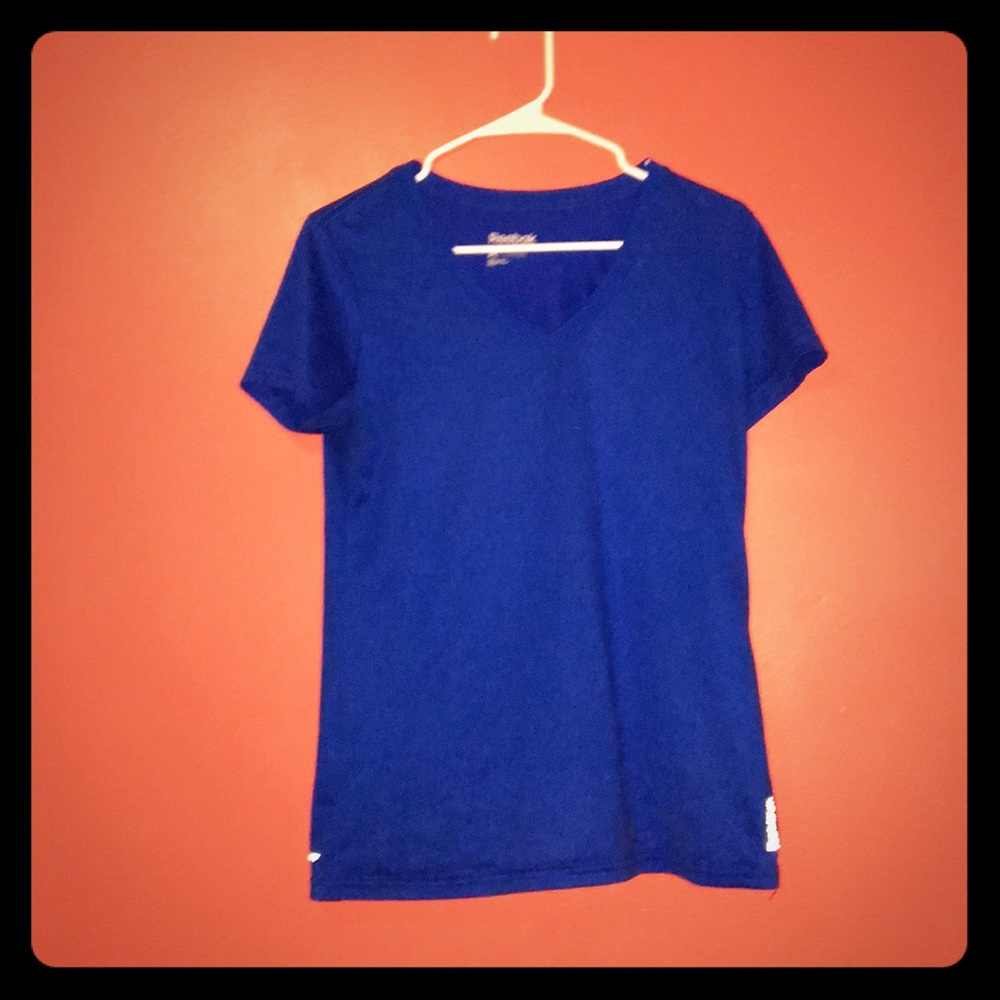 Blue Reebok shirt